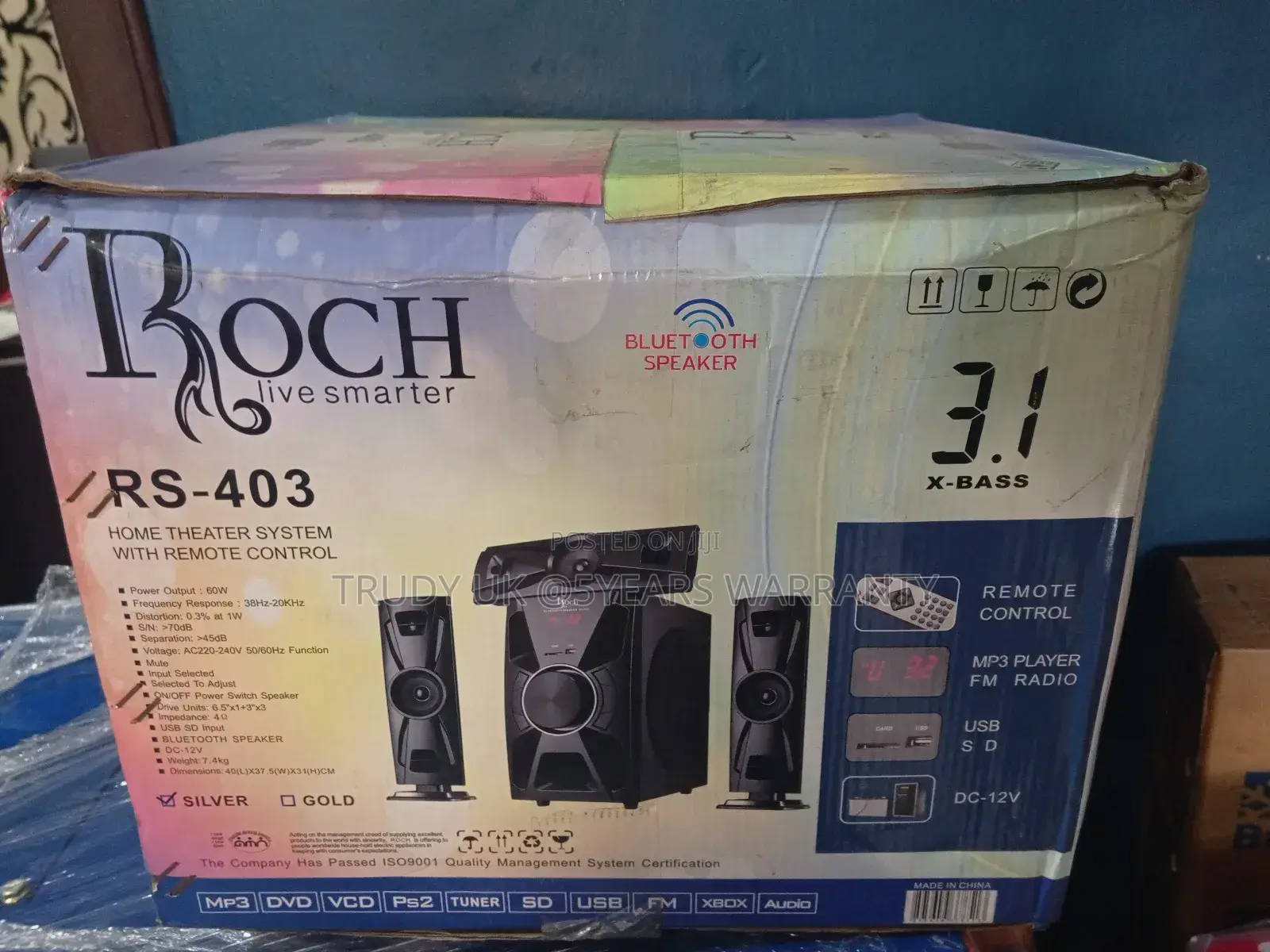 Roch Live Smarter RS- 403 Home Theater System+Remote Control
