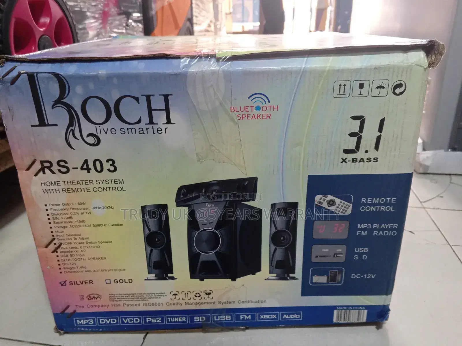 Home Theater System 60watts Bluetooth Speaker