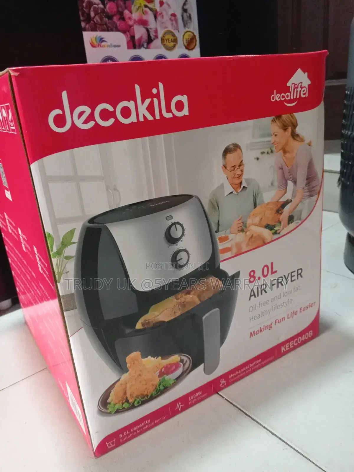 First Choice Decakila 8.0liters Powerful Reliable Air Fryer