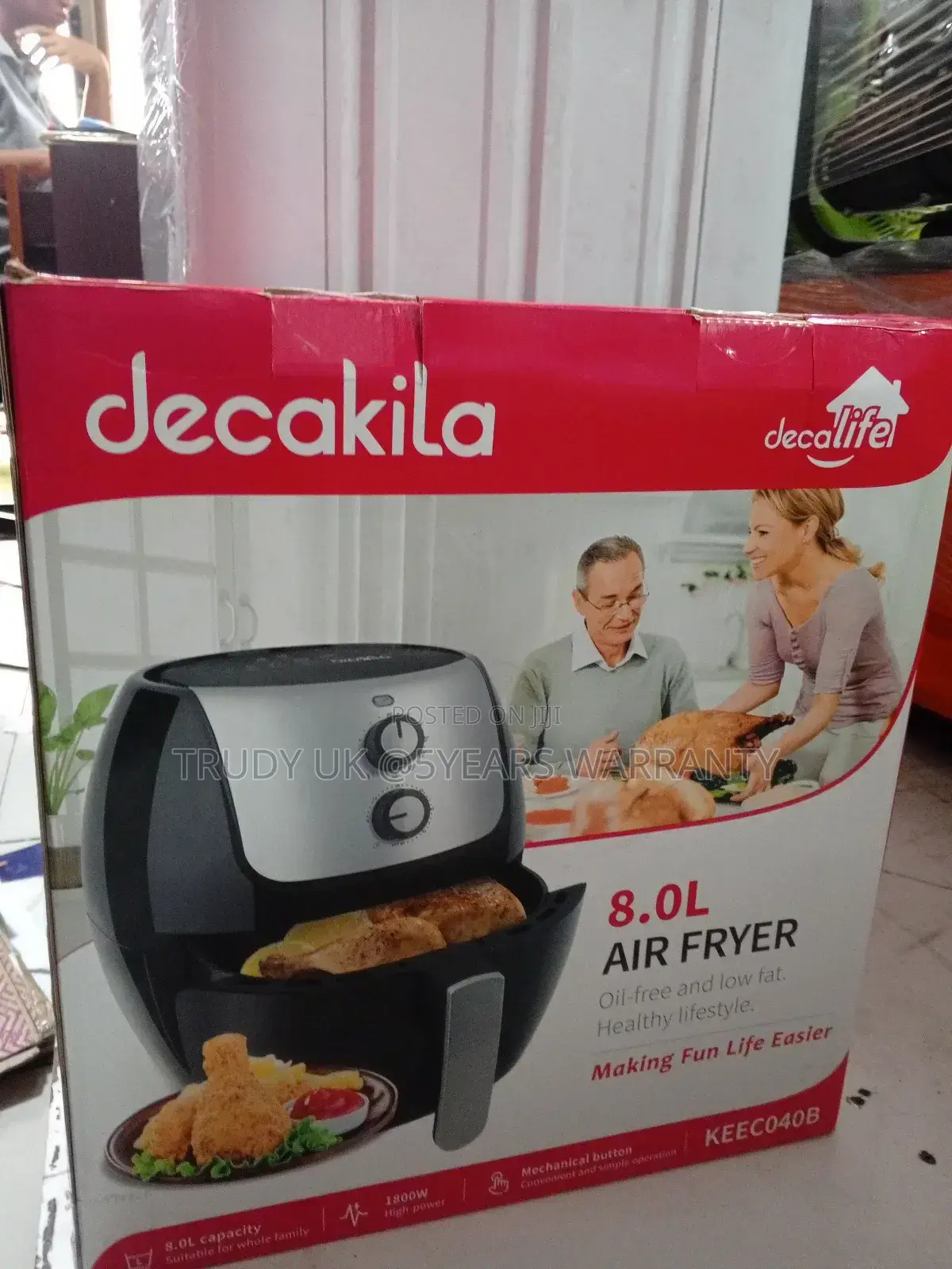 Buy New Decakila Air Fryer 8liters Decakila Fryer Original
