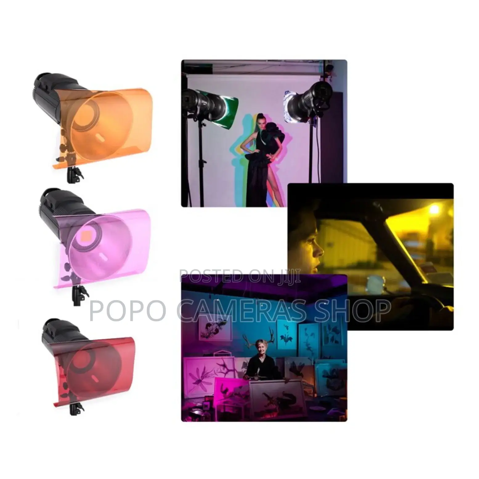 11 Colors Strobe / Video Light Filters