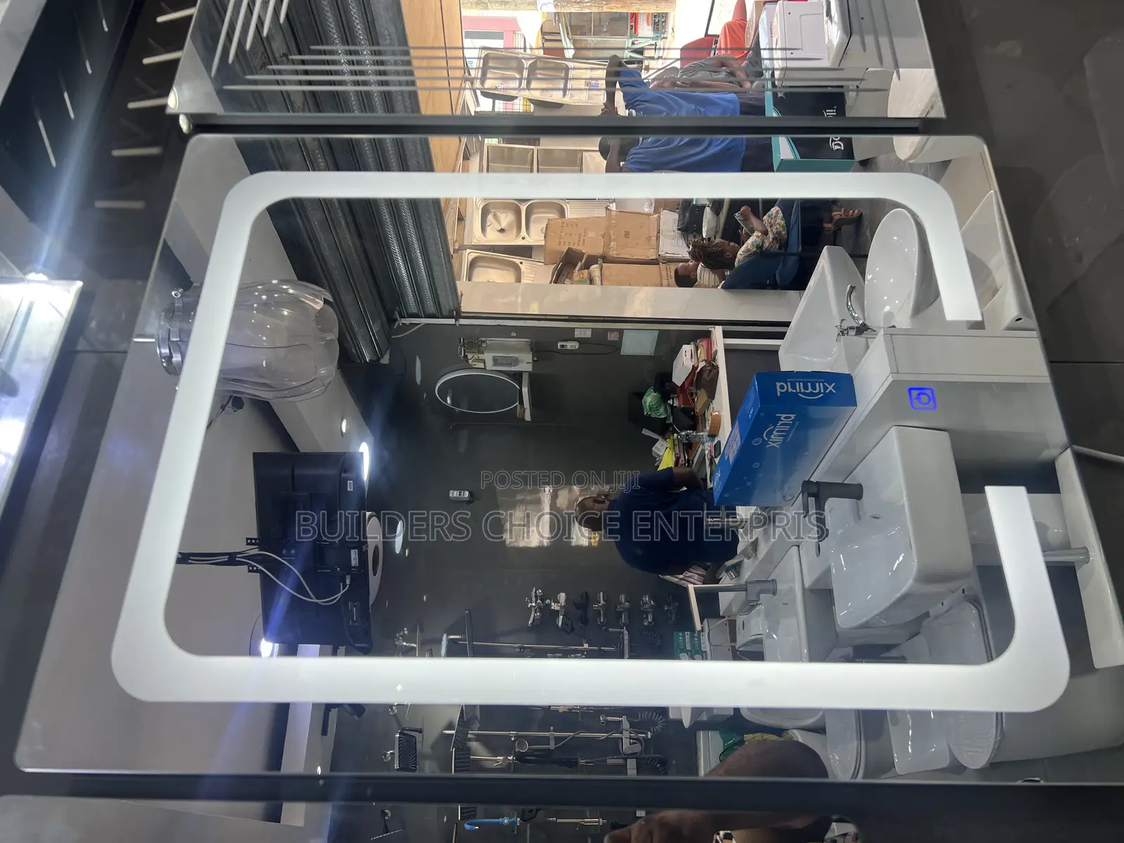Smart Led Mirror (Warm and White in One )