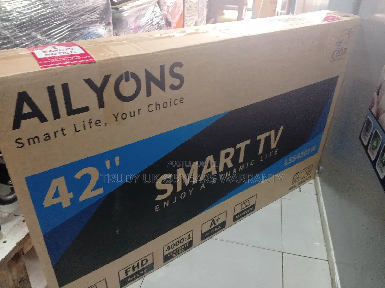 Quality and Affordable Ailyons 42inches Smart Android Tv