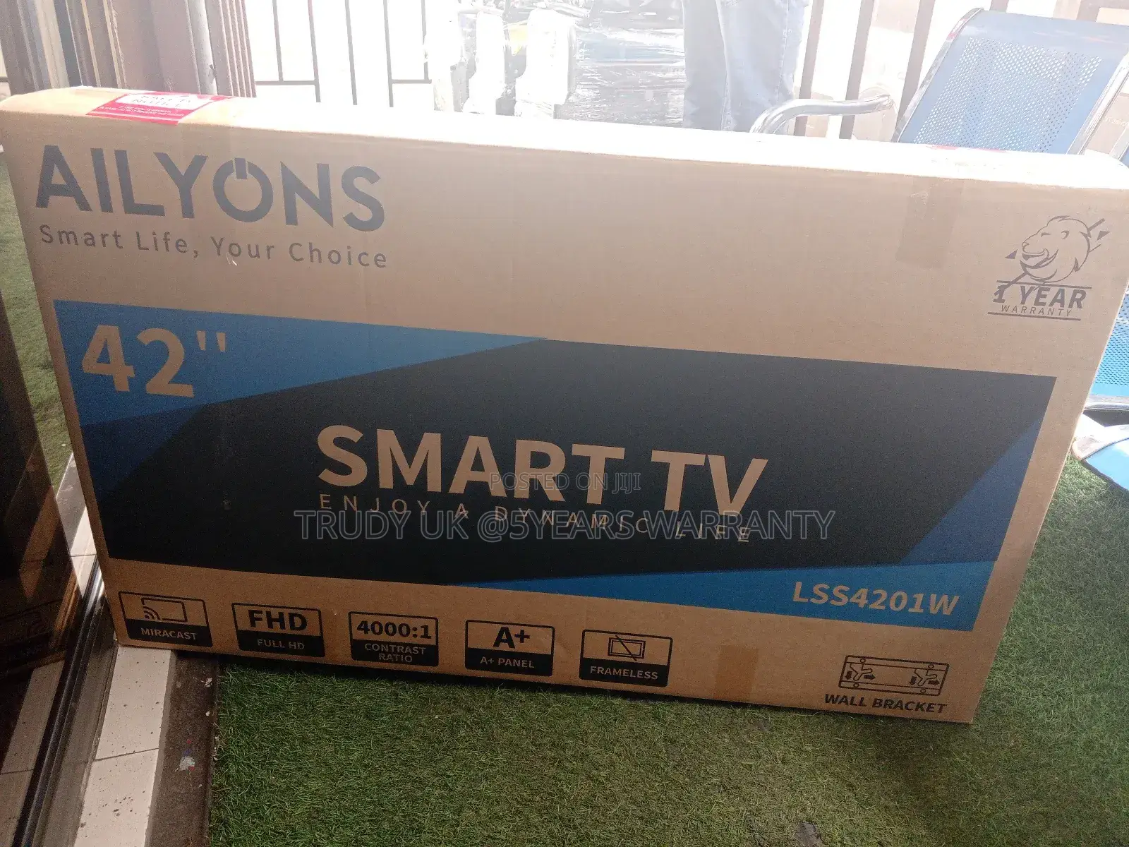 Ailyons 42inches Smart Android Tv FHD A+panel/Frameless