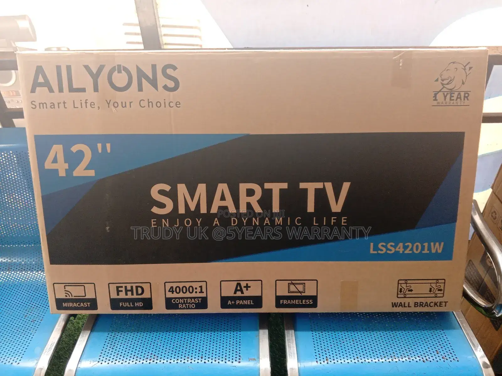 Ailyons 42inches Smart Android Tv FHD A+panel/Frameless