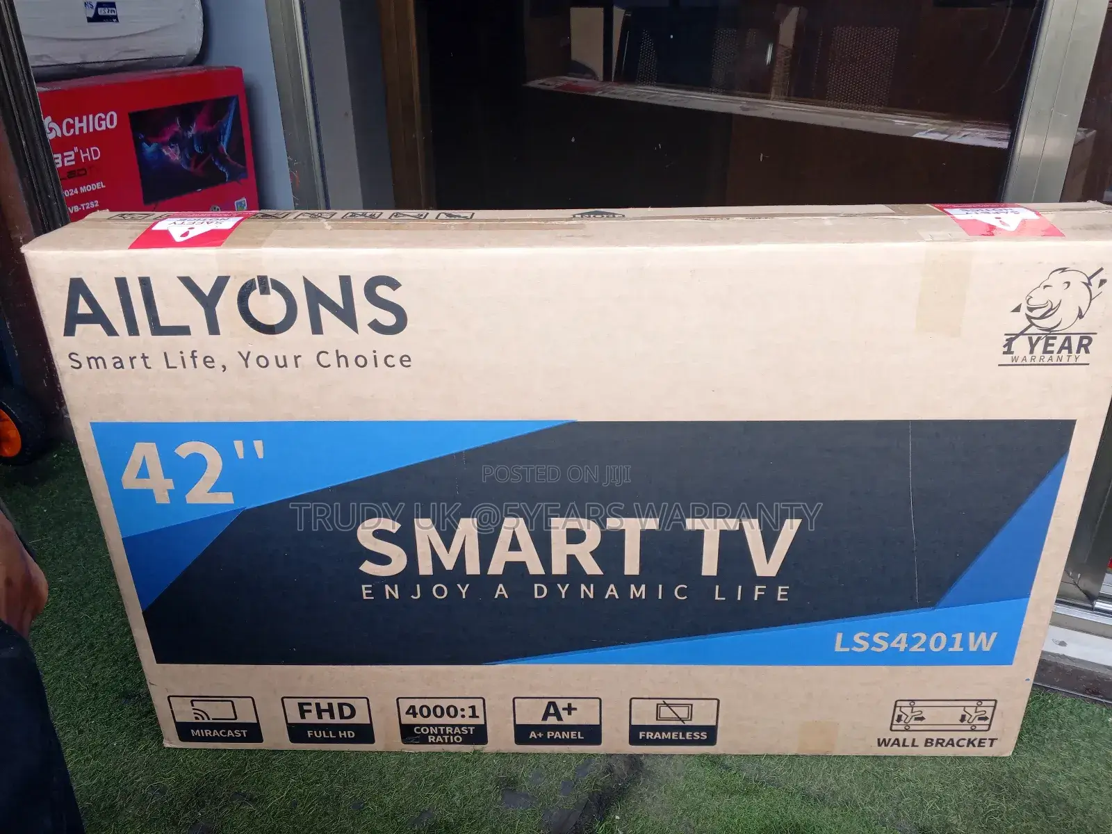 Buy Ailyons 42inches Smart Android Tv FHD+Wall Brackets