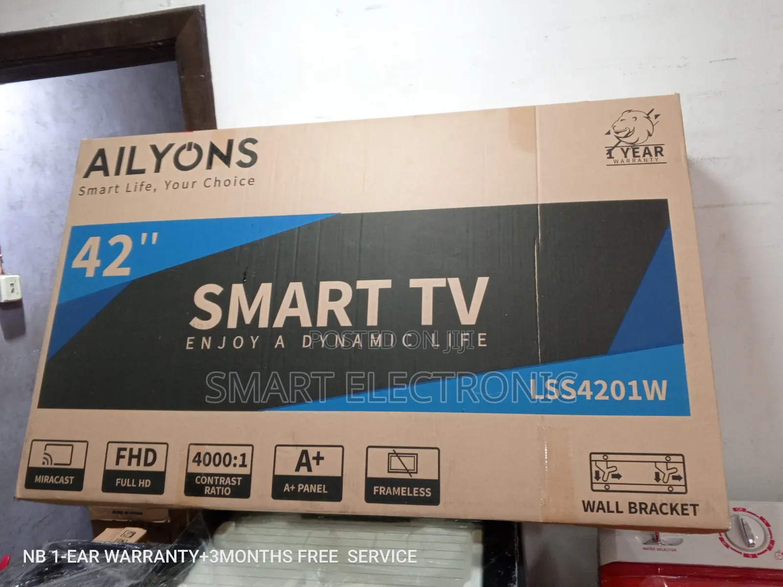 Ailyons Television Television 42 Inches Frameless Design