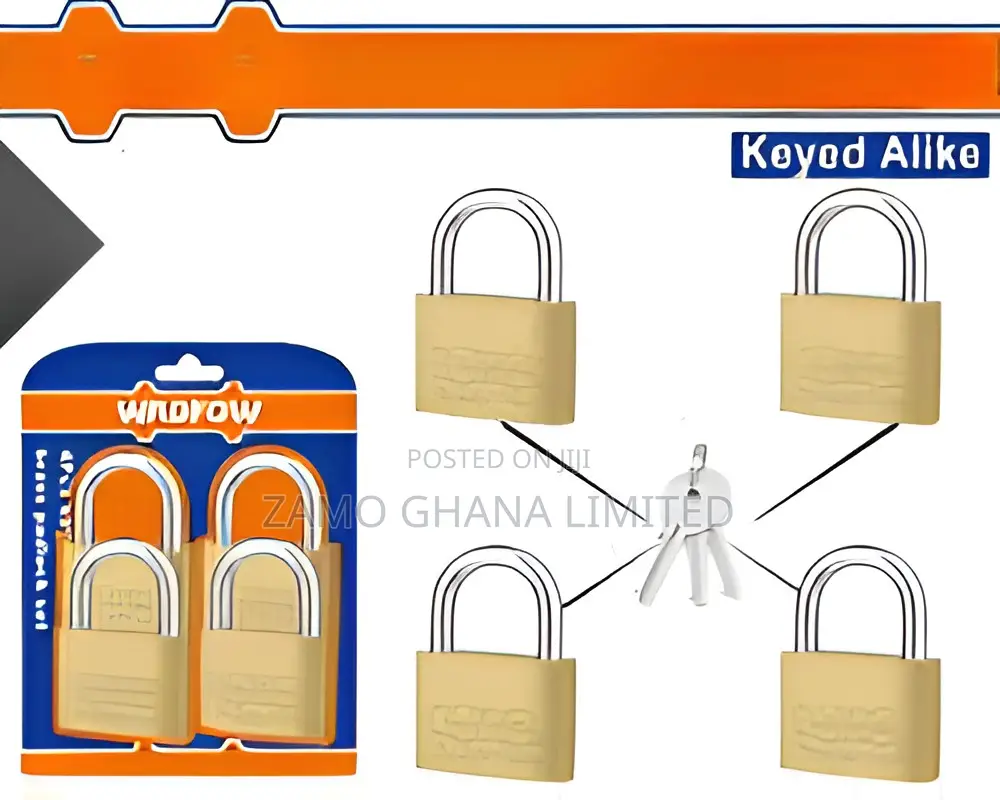 4pcs Key-Alike Brass Padlock Set - Wpdt444