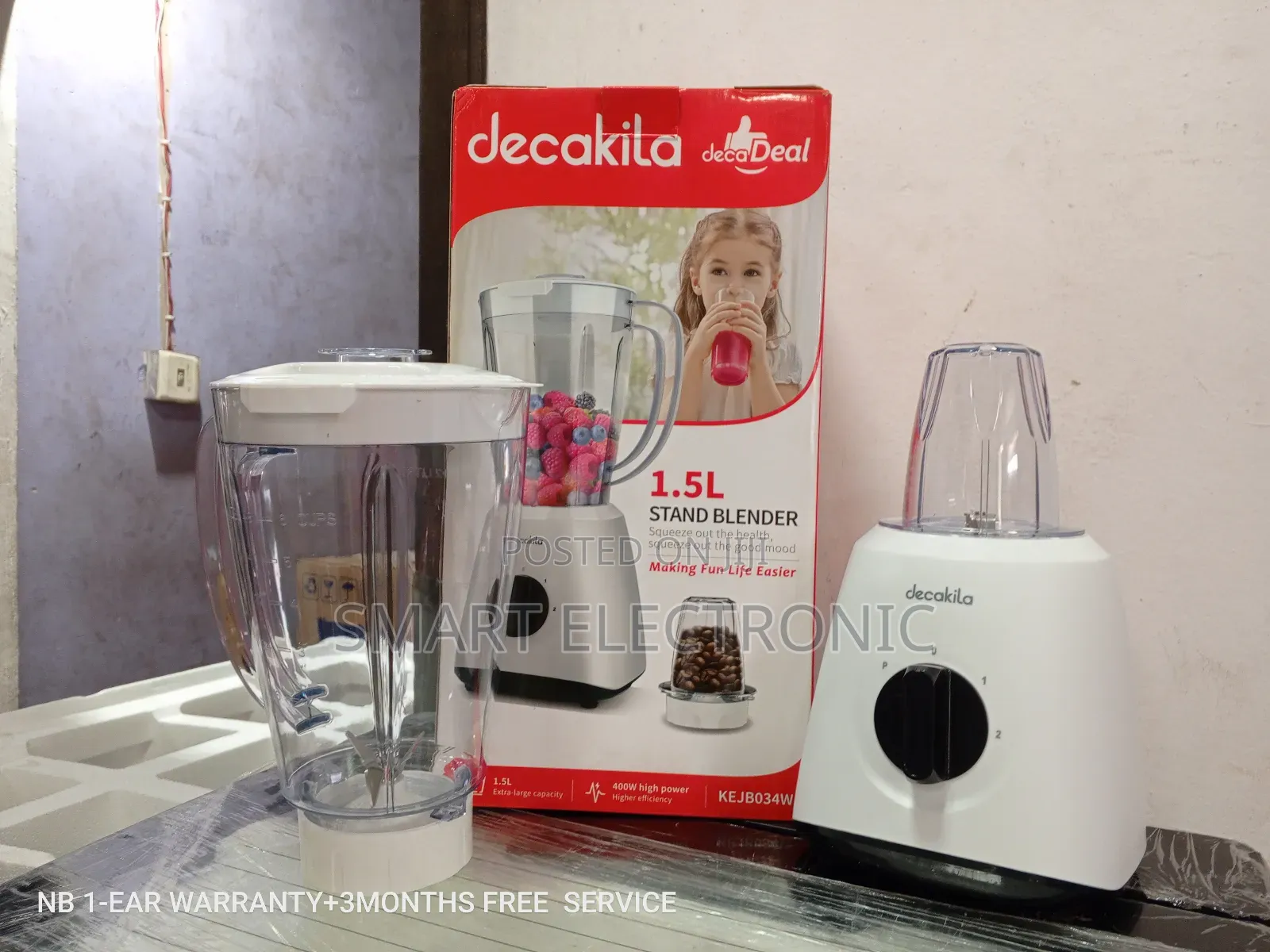 Decakila Stand Blender Stand Blender 1.5L Super Strong