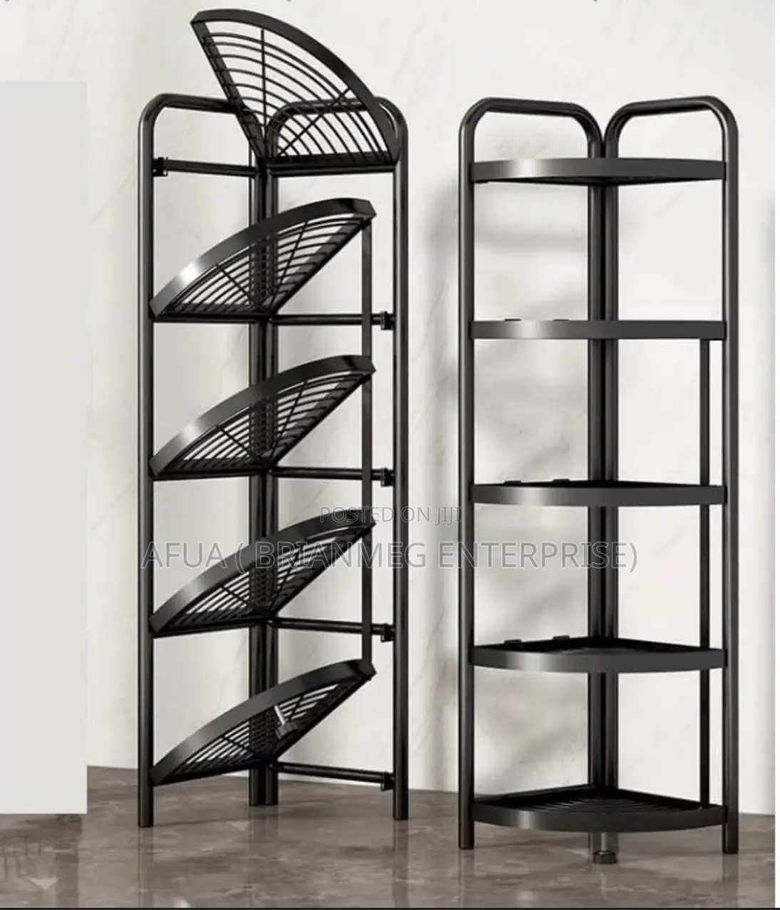 Pure Metallic Corner Shelf