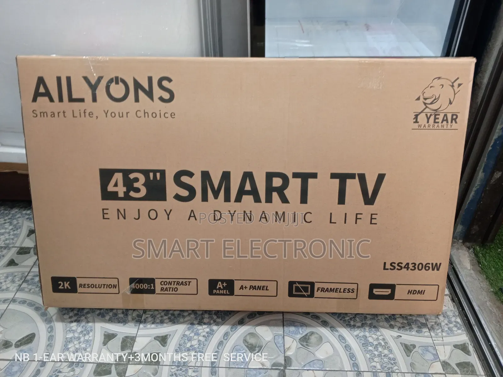 Ailyons Television Television 43inches Smart Satellite TV