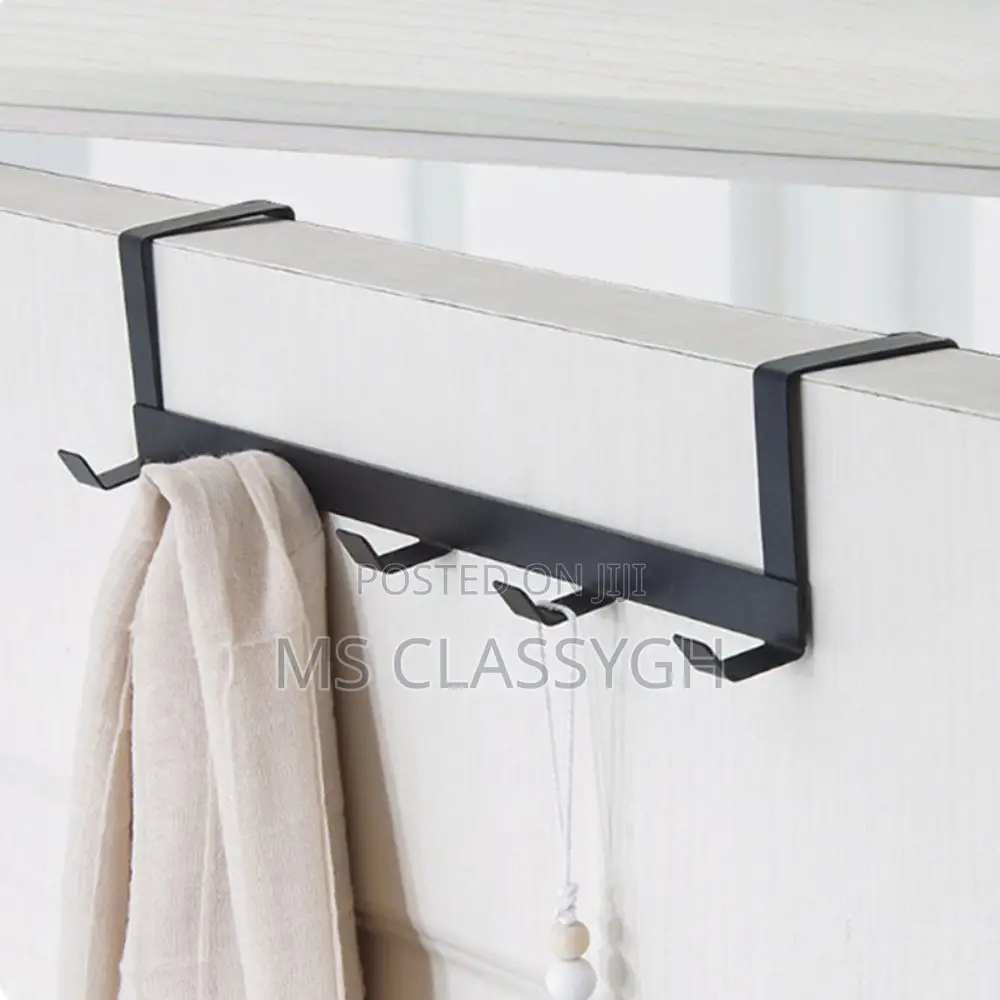 Wall-Mounted 5 Row Door Hook Durable Clothes Coat Hat Hanger
