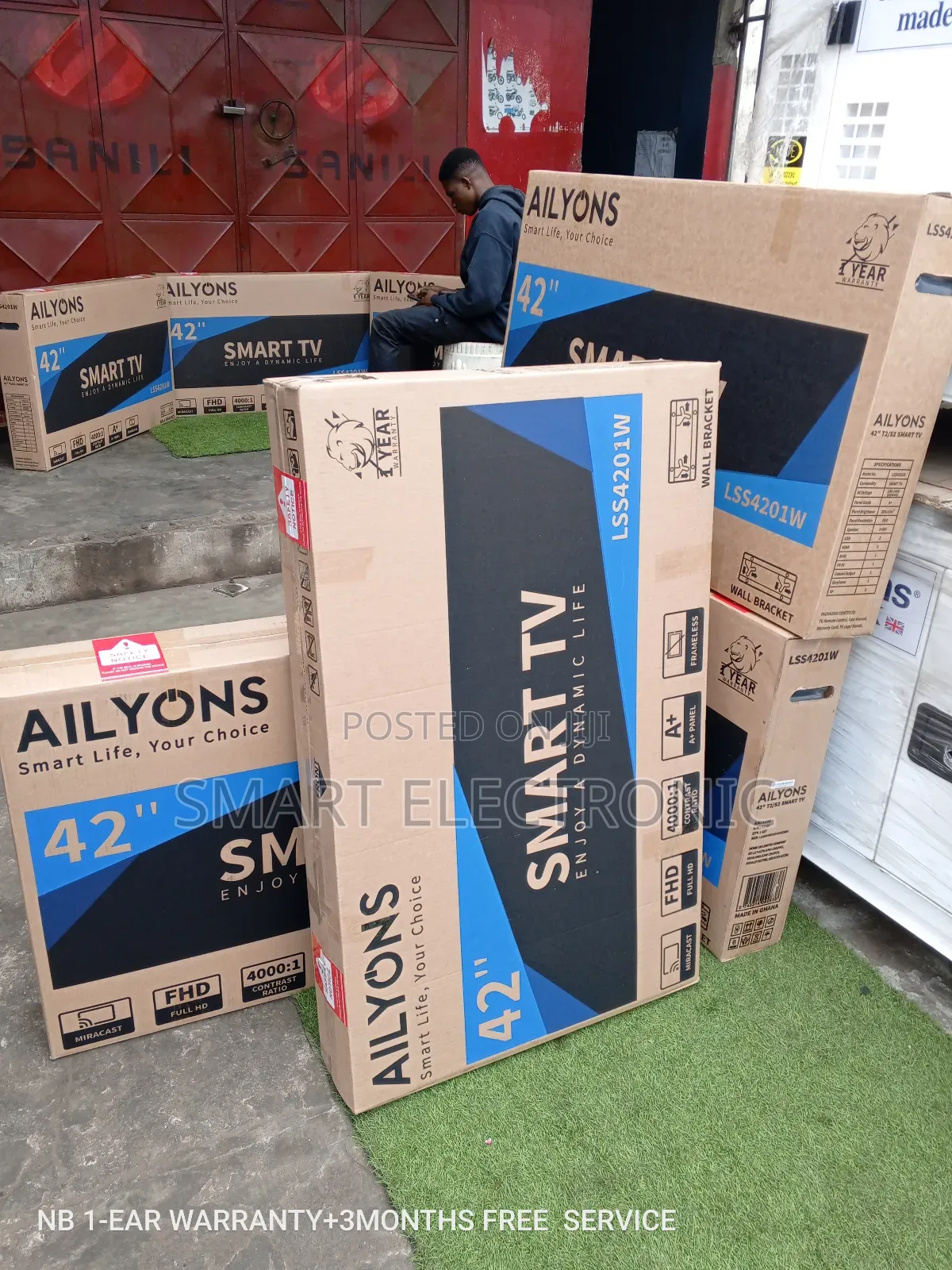 Good Picture Quality 42inches Ailyons Television Smart TVS