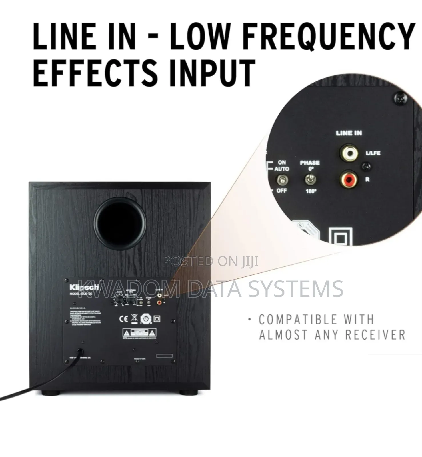 Klipsch Sub-120-Black Synergy Black Label Subwoofer