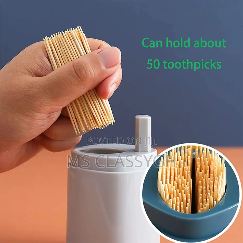 Toothpick Holder Dispensers Pop-Up Automatic Dispenser Tooth
