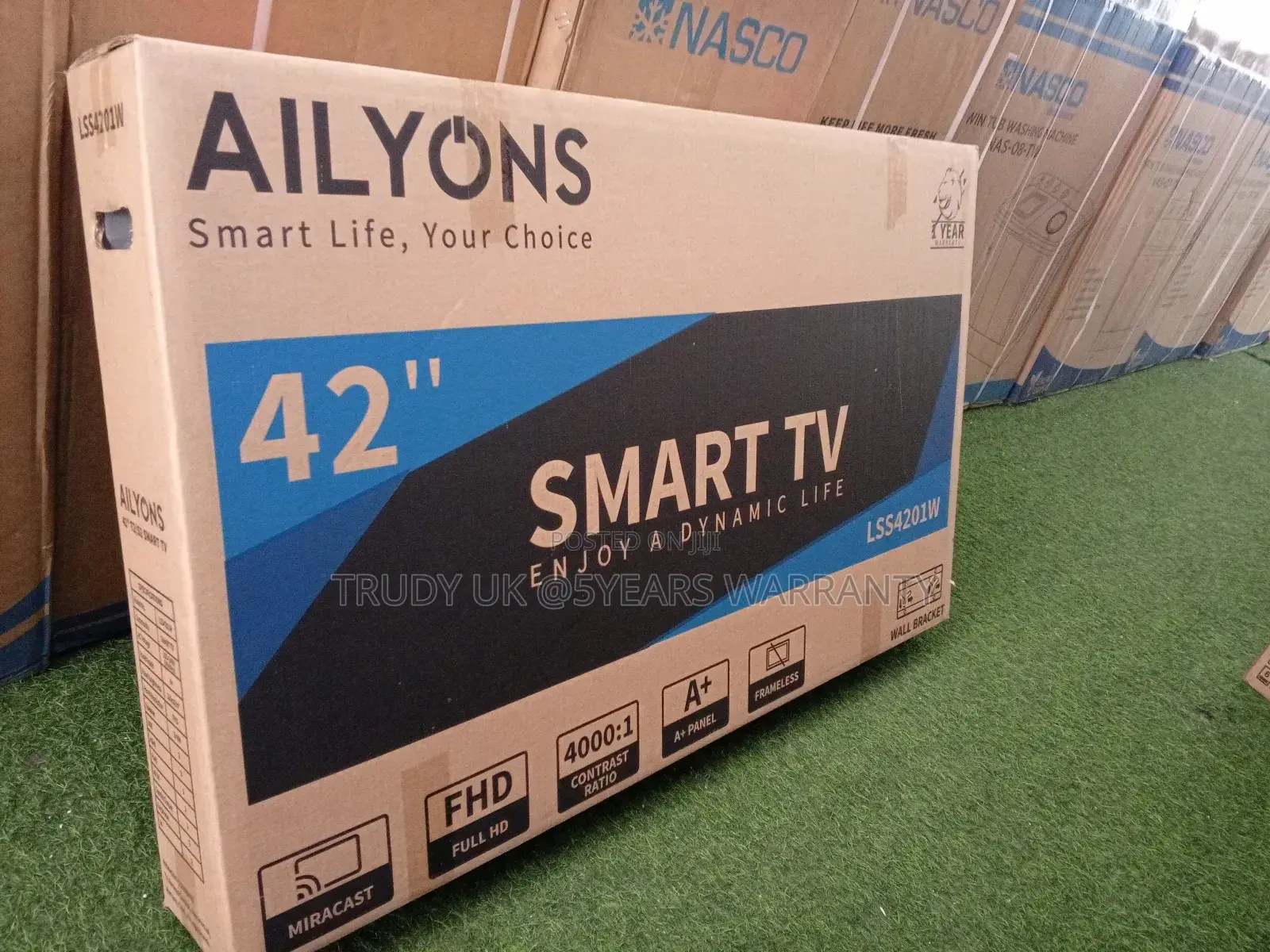 Ailyons 42inches Smart Android Tv FHD+Free
