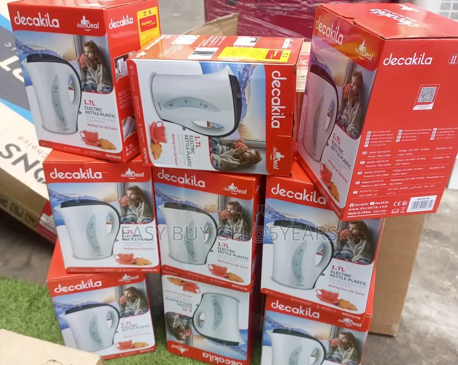 Electric Kettle 1100w,1.7L,Fast Boil, Auto Shut.