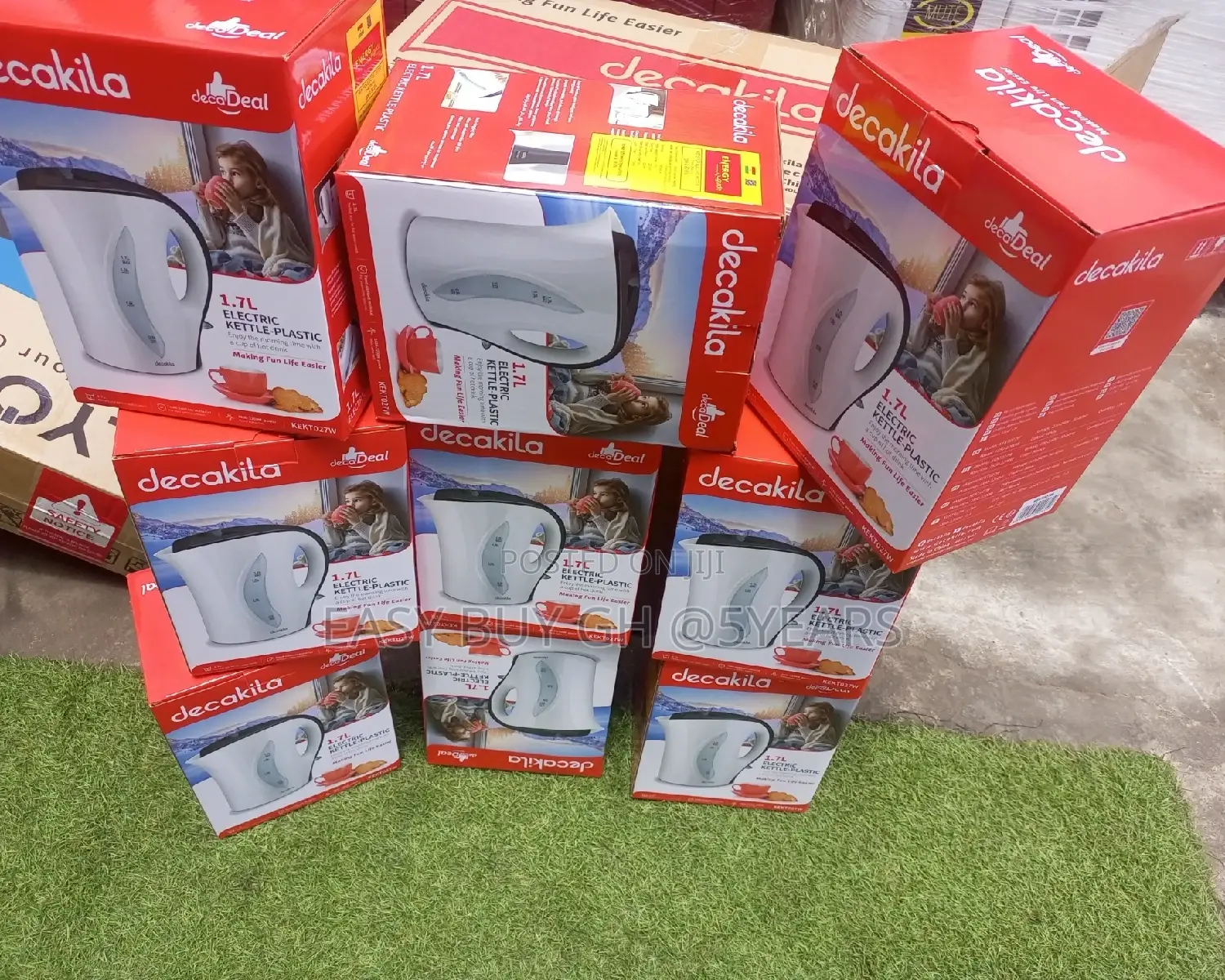 1.7L, Quality and Affordable Price Decakila Electric Kettle.