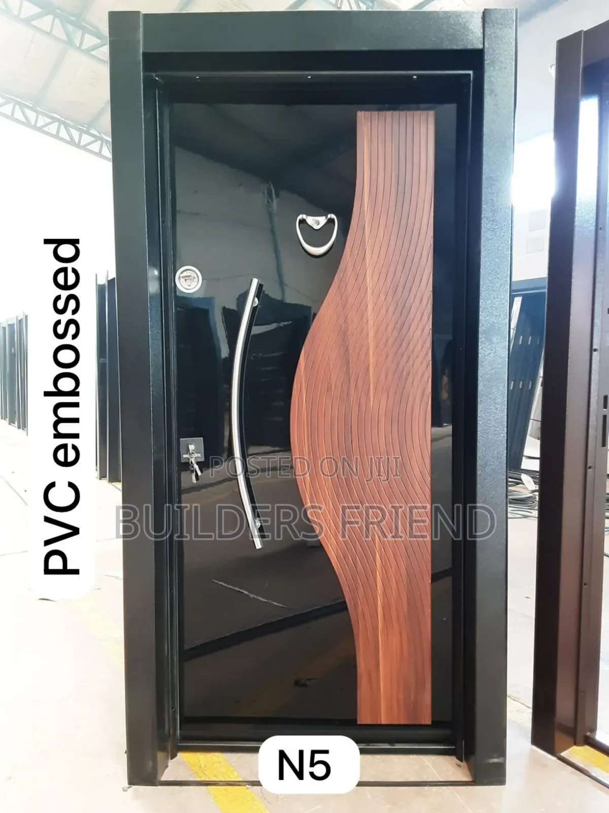 PVC Waterproof Entrance Heavy Single Security Door Set