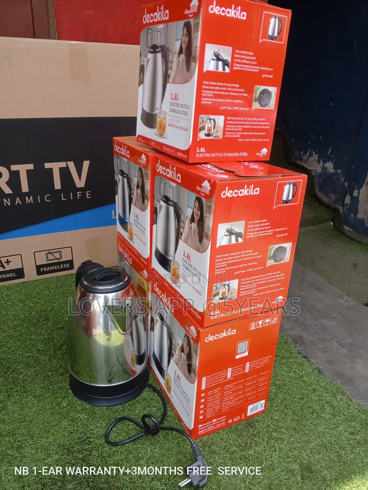 Easy to Use 1.8L Decakila Kettle Electric Kettle