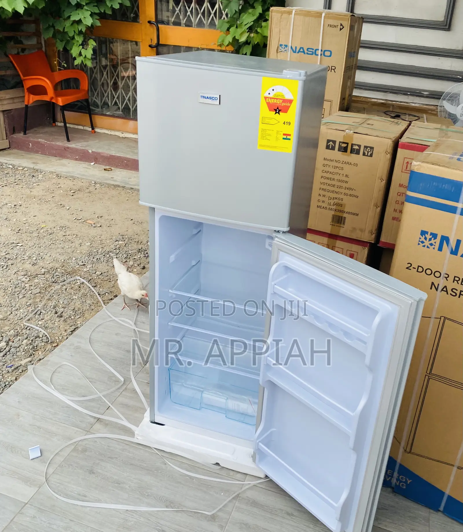 Affordable Nasco F2-18 Double Door Electric Fridge(158L) 