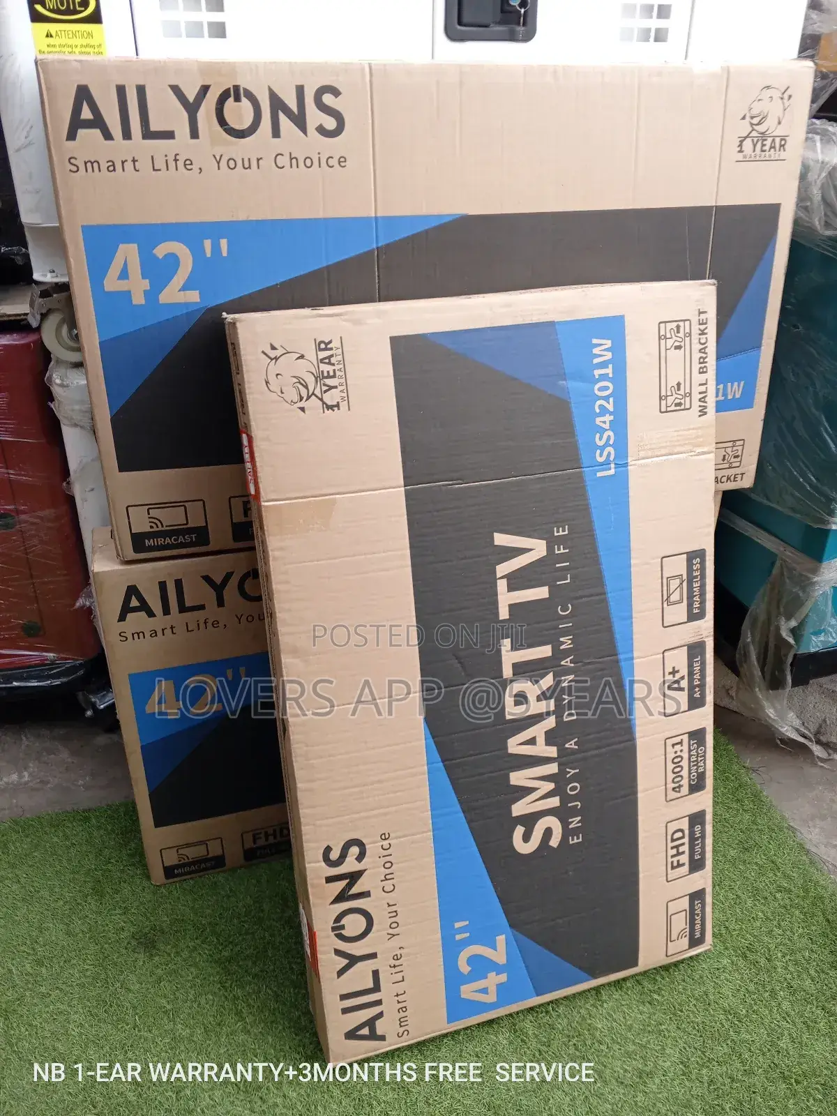 Unique Brand New Ailyons "42" Television TVS 4000:1 Smart TV