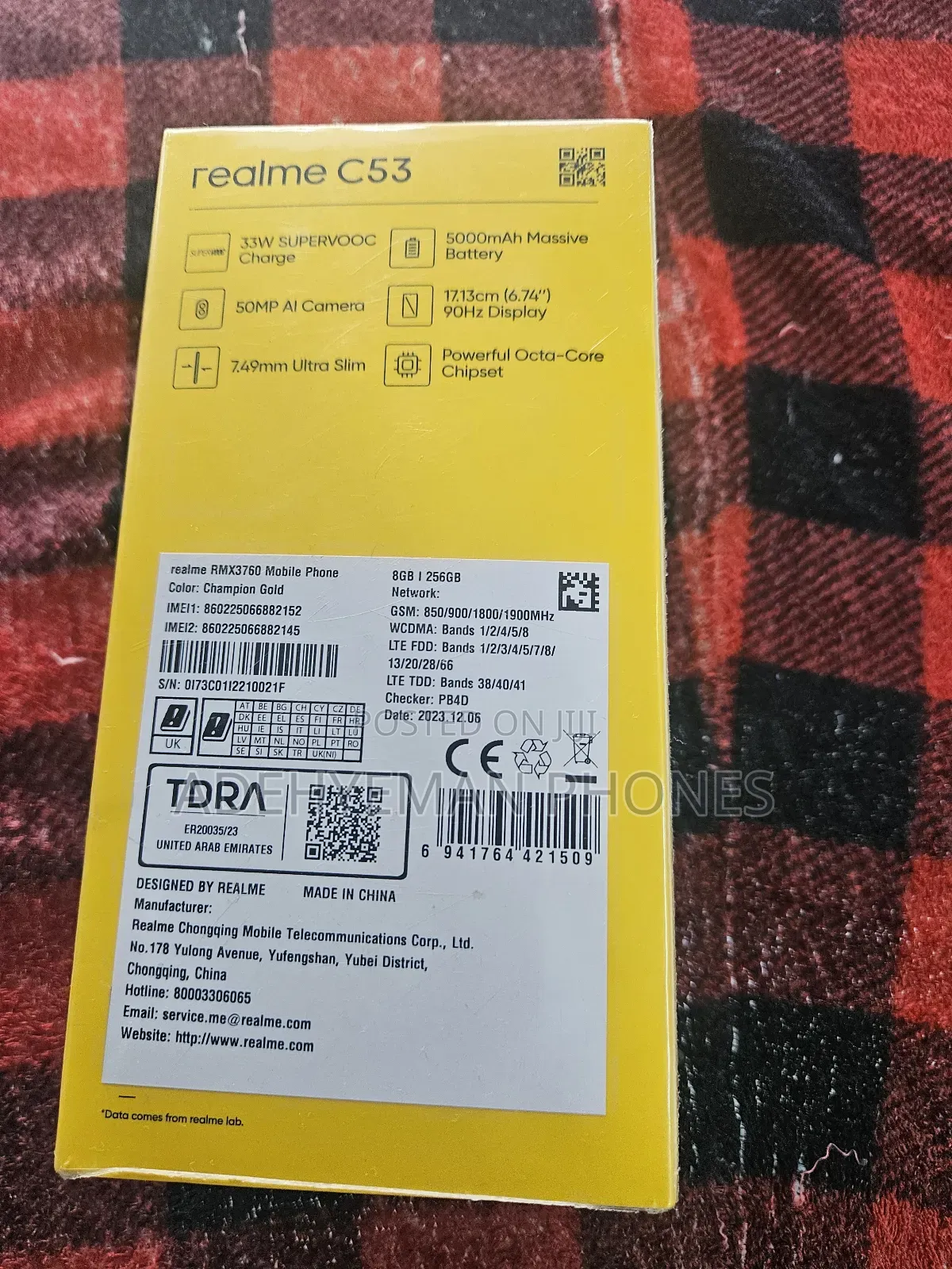 New Realme C53 128 GB Black