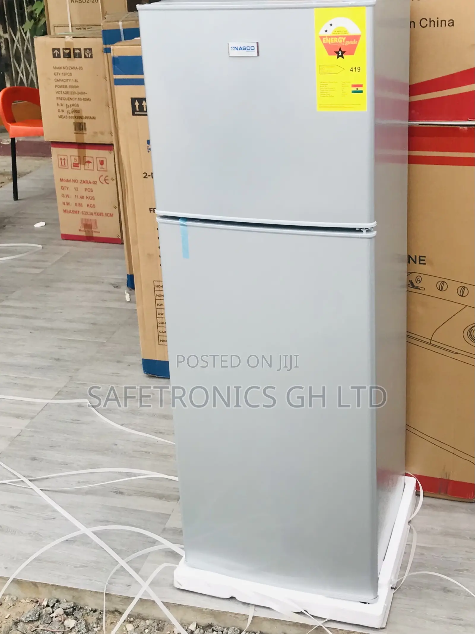 Adorable Topfreezer Gray Doubledoor Nasf2-130 Fridge
