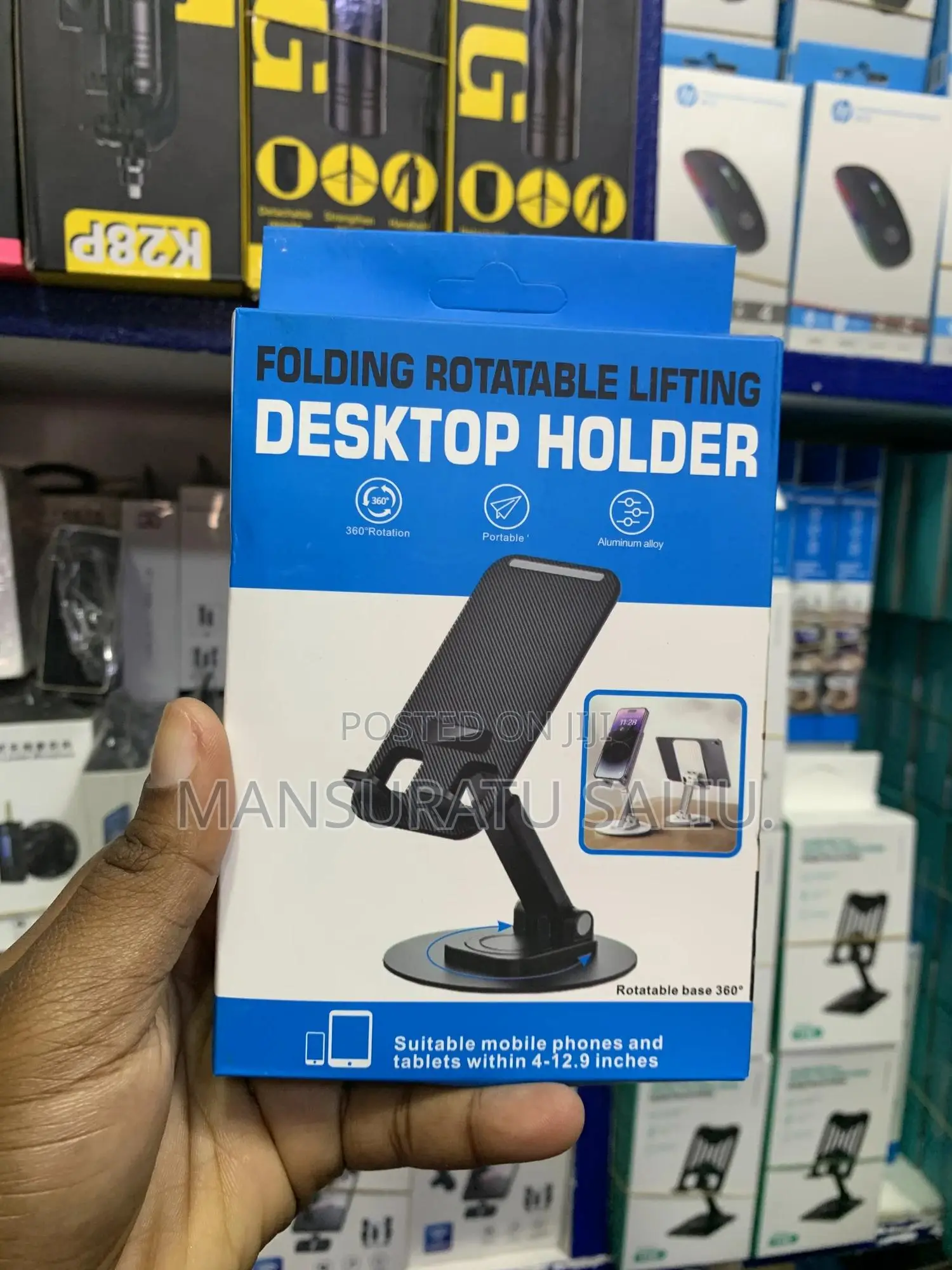 Folding Rotatable Lifting Desktop Holder