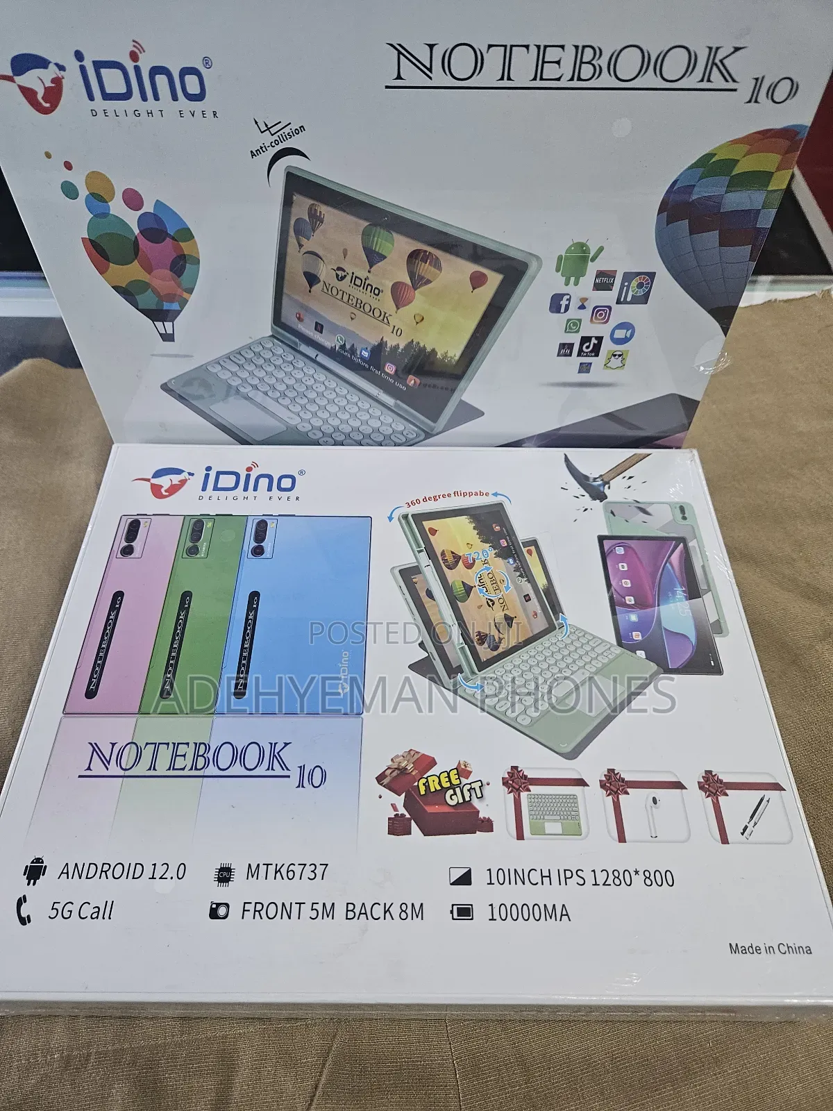 New Idino Notebook 10 512 GB Blue