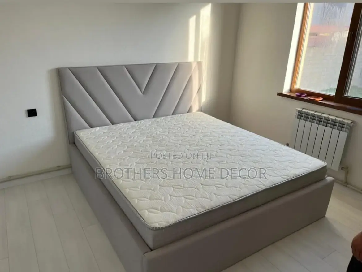 Ghanaian Queen Size Bedframe With Mattress 72x75 for Sale