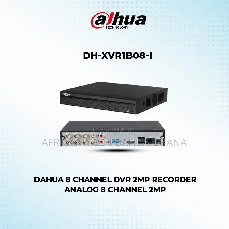 Dahua 8 Channels 2mp DVR Audio 1ssd 512gb Built in CCTV