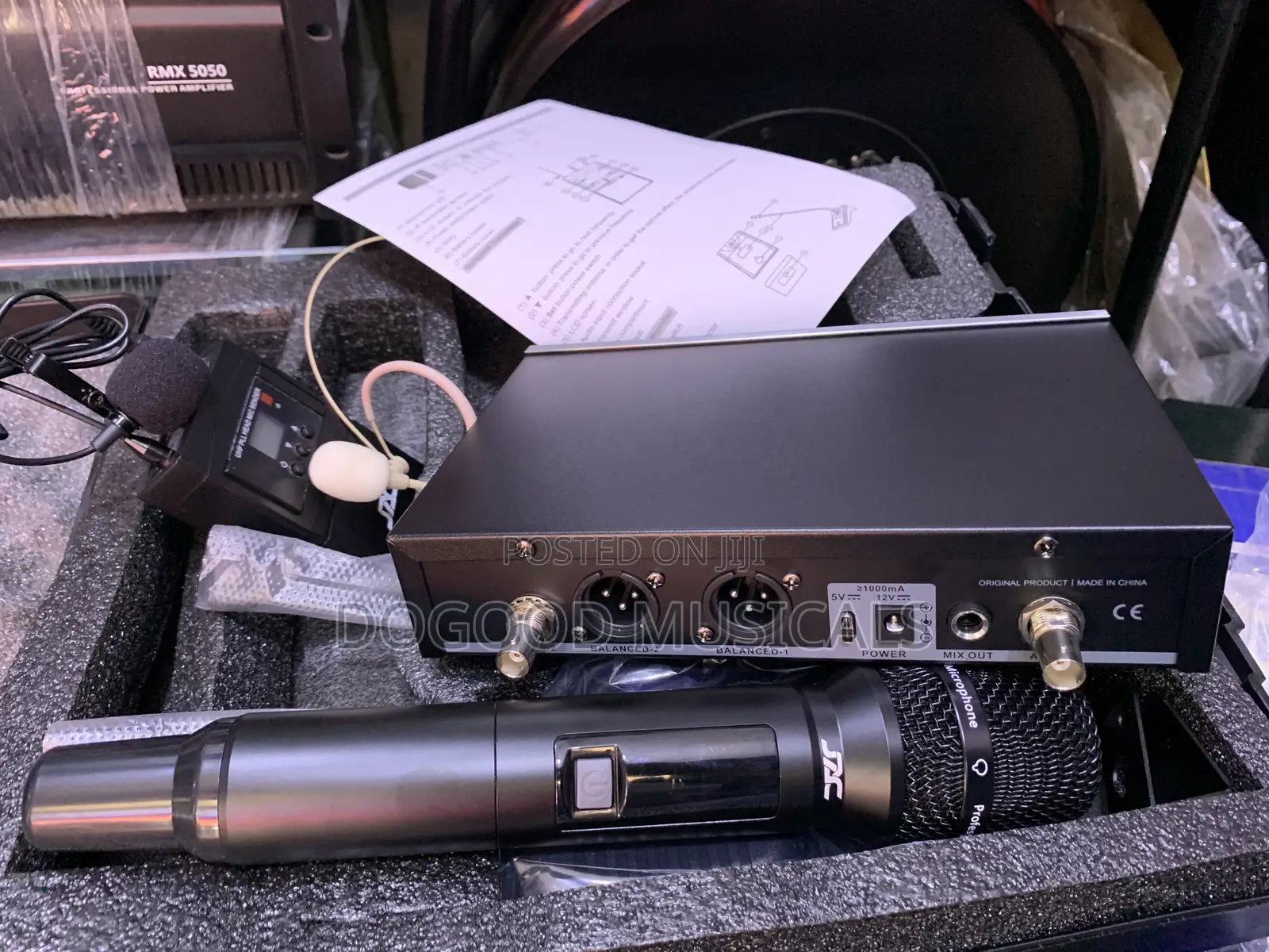 JAC MX-200 2in1 Lapel And Handheld Wireless Microphone
