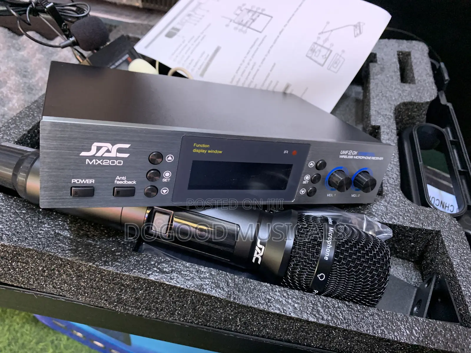JAC MX-200 2in1 Lapel And Handheld Wireless Microphone