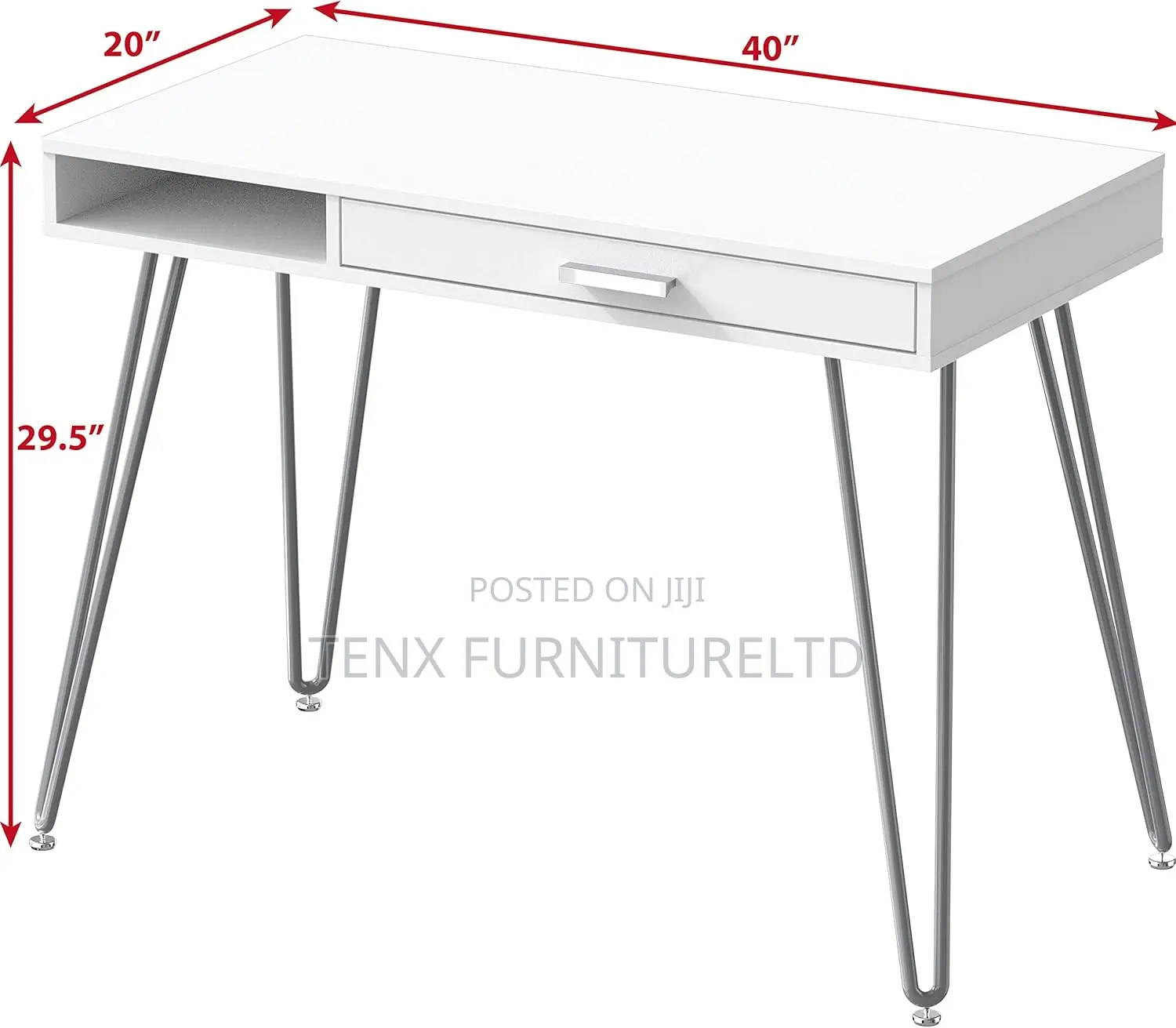 Computer Desk (Morden Design) White