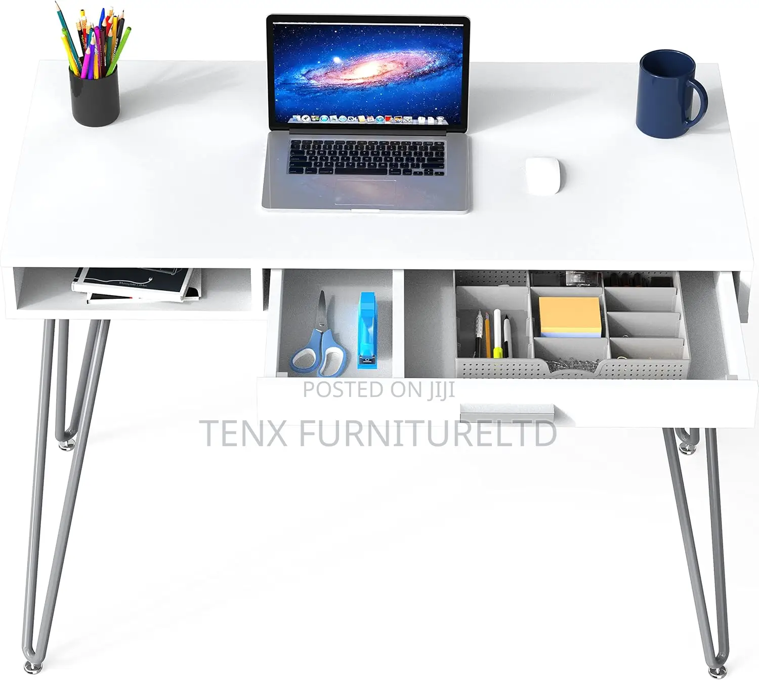 Computer Desk (Morden Design) White