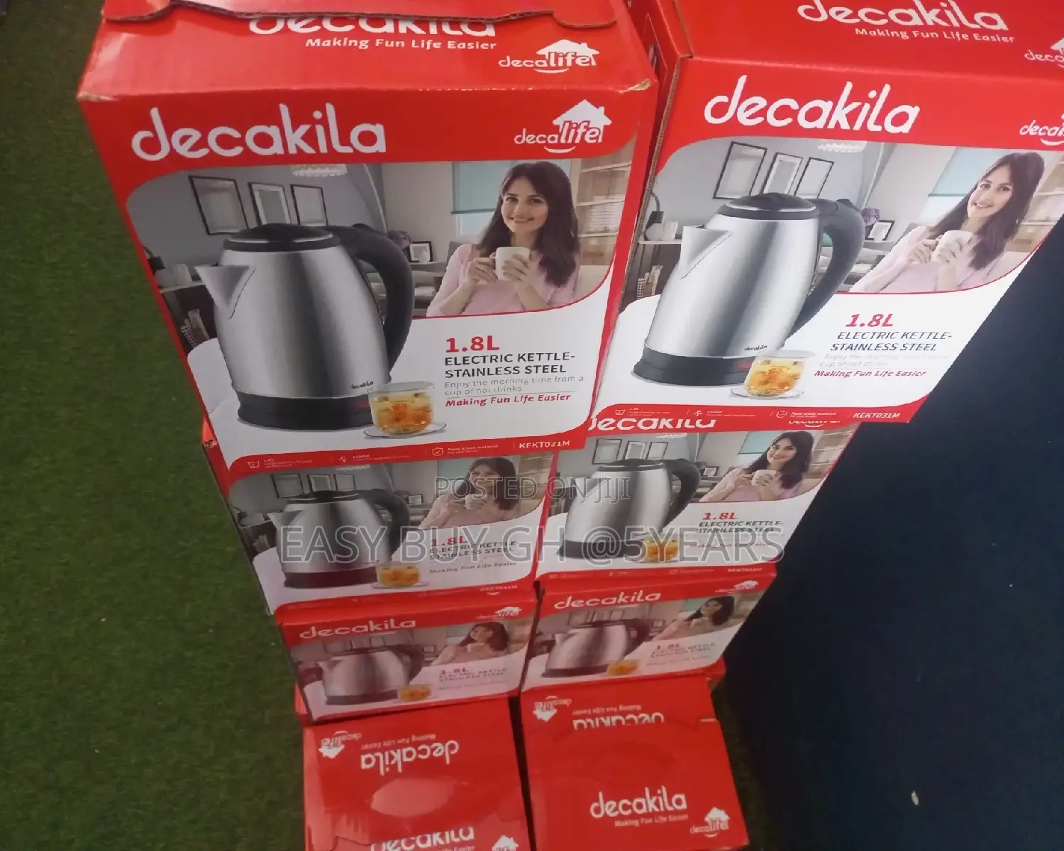 Cup of Hot Drinks Decakila Electric Kettle Stainless Steel.