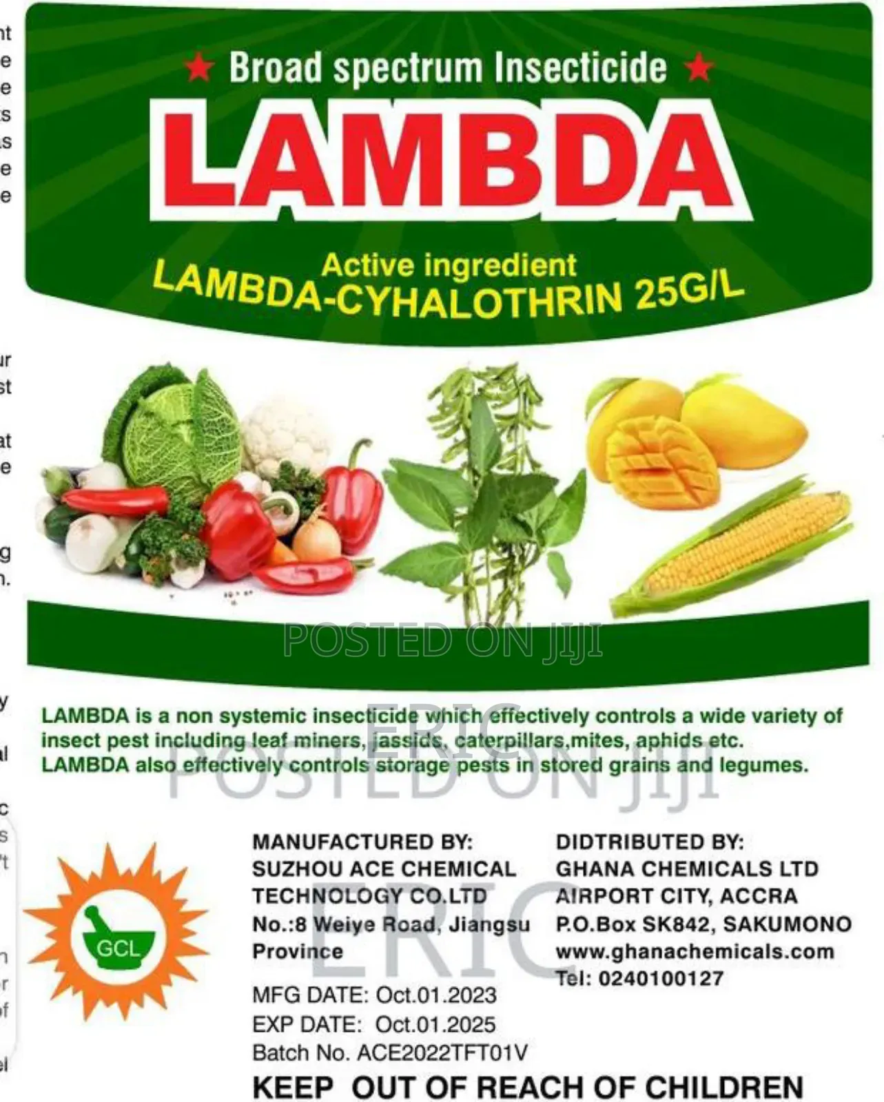 Lambda Cyhalothrin (Insecticide)