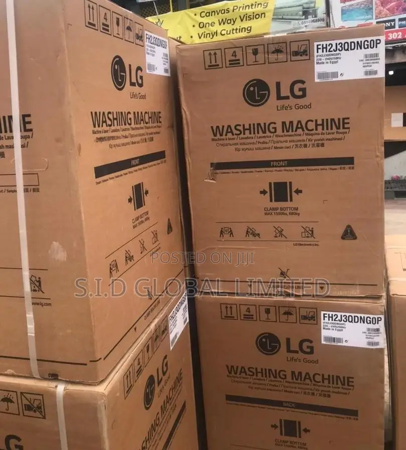 Brand New LG 7kg Front Load Washer, White
