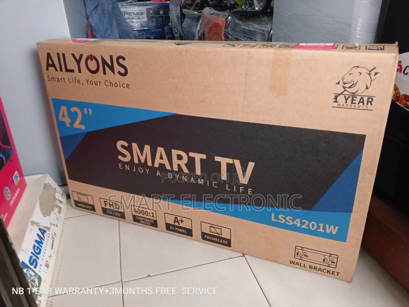 Check Latest Ailyons 42" T2/S2 Smart TVS Android Miracast