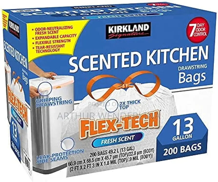Kirkland Signature Trash Bags - 13 Gallon - 200 Count