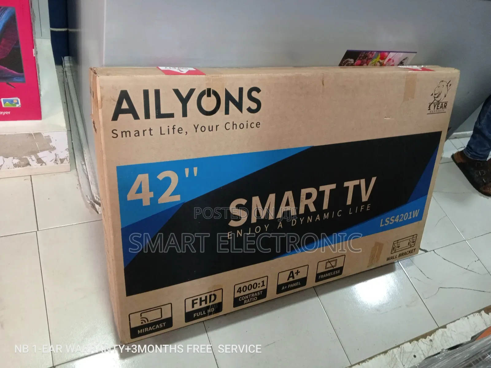 Check New "42" Smart Android Tv Wi-Fi FHD Full Hd Television