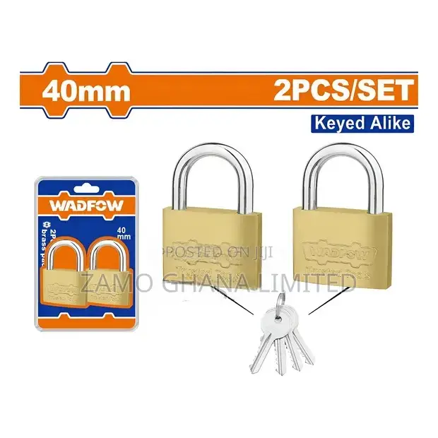 2pcs Key-Alike Brass Padlock Set - Wpdt442