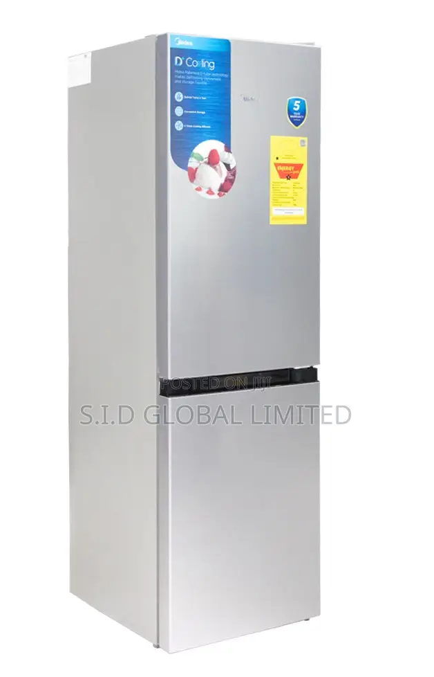 Energy Saving MIDEA-174-LTR-DOUBLE-DOOR-BOTTOM-FREEZER