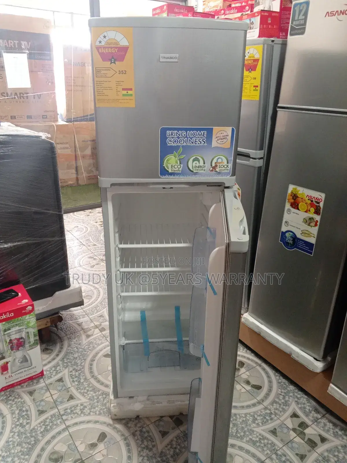 Nasco Powerful Compressor Refrigerator Nasco Double Door