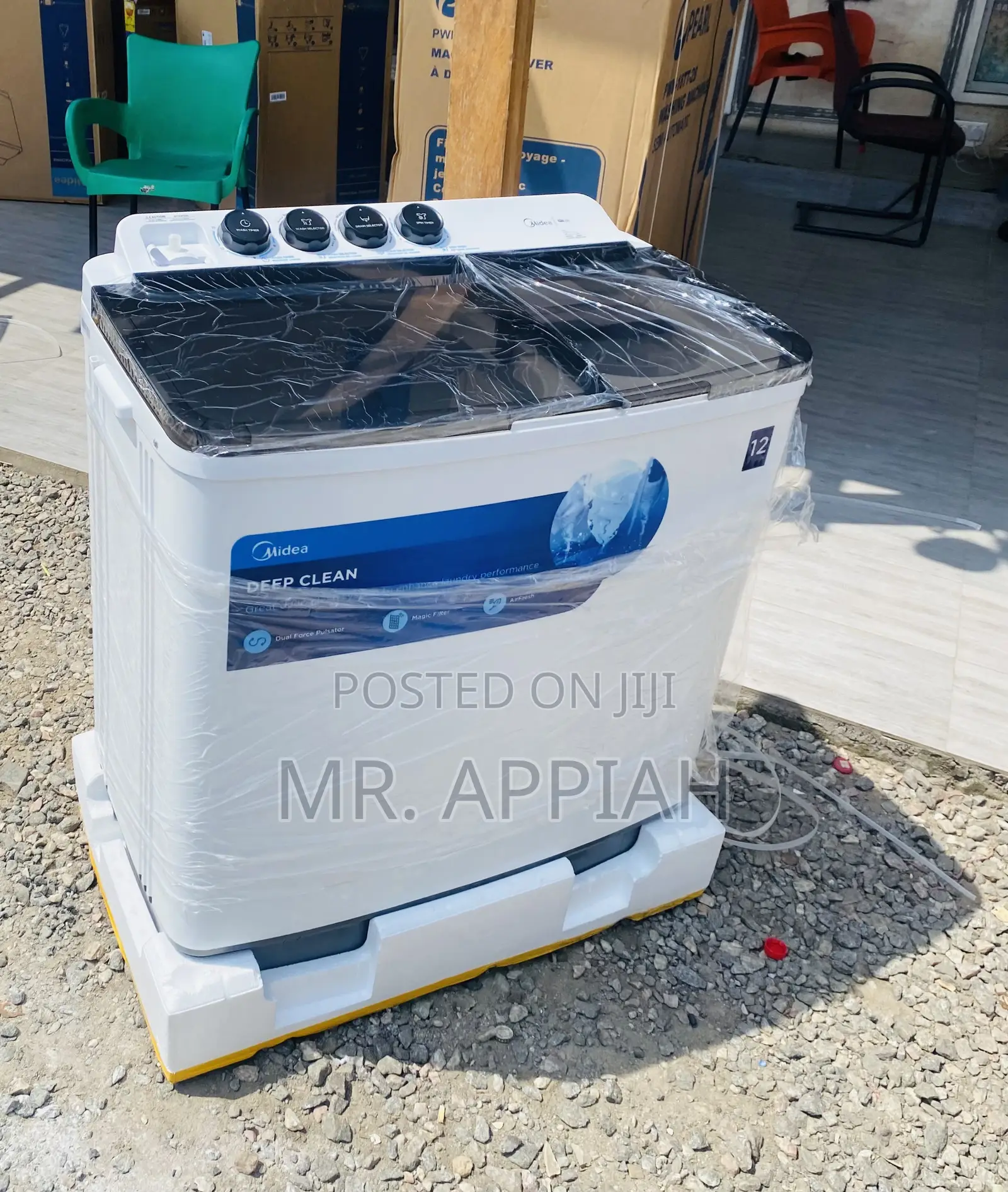 Sleek Midea Twin Tub Electric Washing Machine(12kg) 