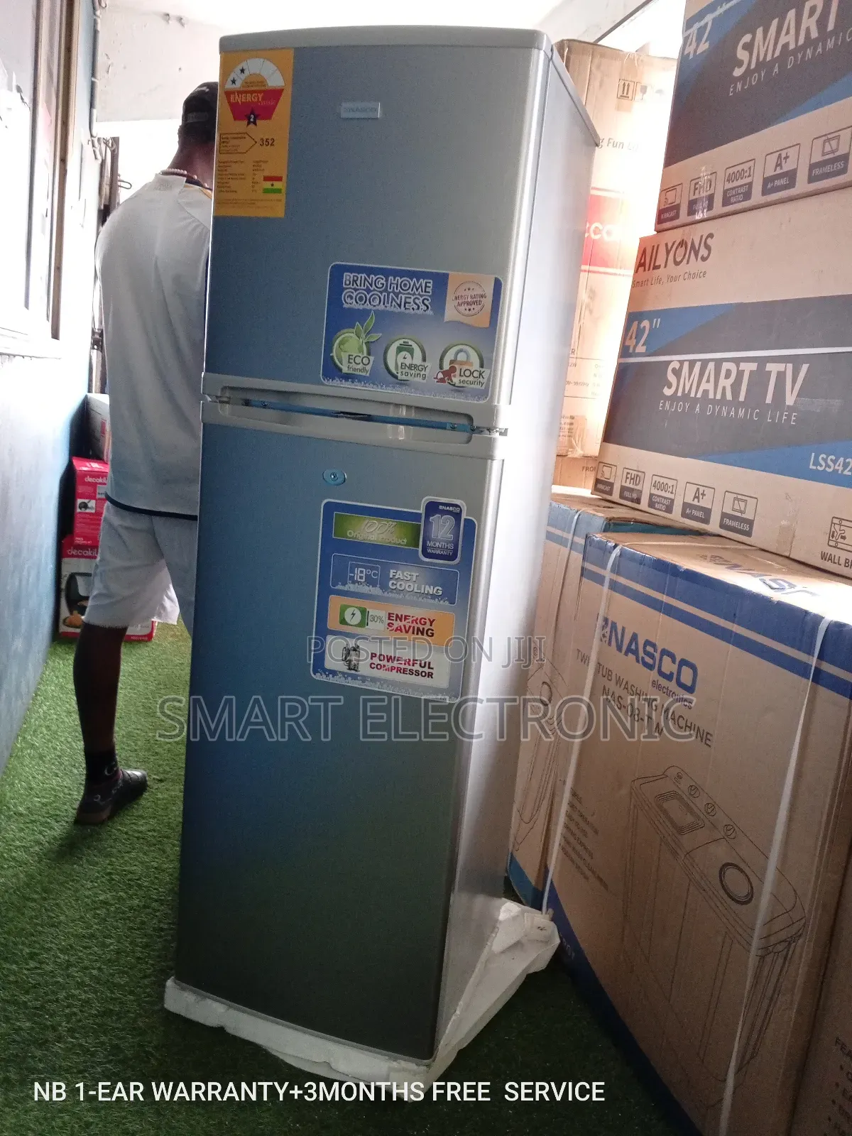 Nasco Refrigerator Refrigerator 166L Original Product
