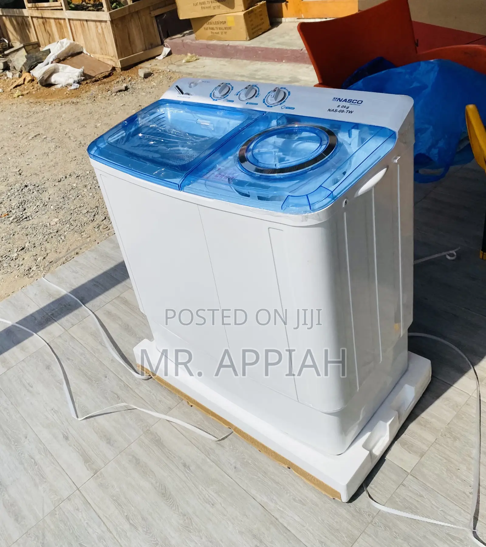 Nasco Semi-Automatic Electric Washing Machine(8kg)