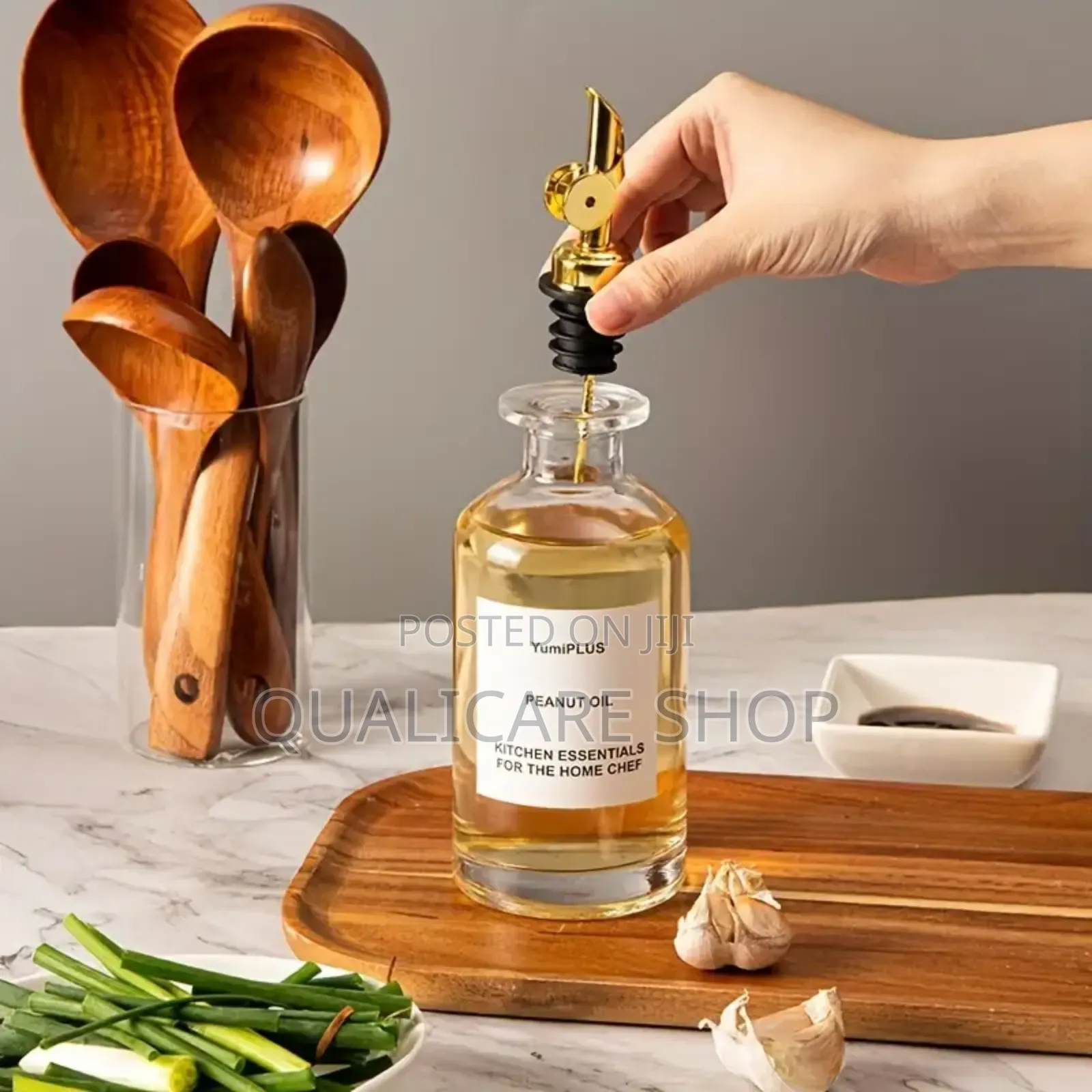 2pcs Glass Dispenser Bottles+Funnel+Label Set