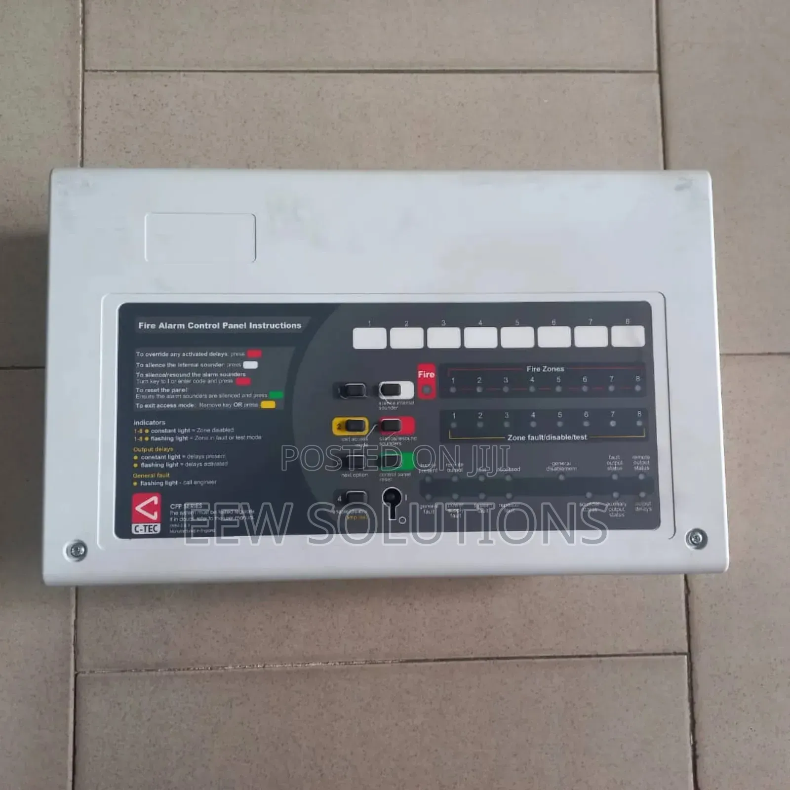 C-TEC (UK) 8 Zone Conventional Fire Alarm Panel (CFP708-4)